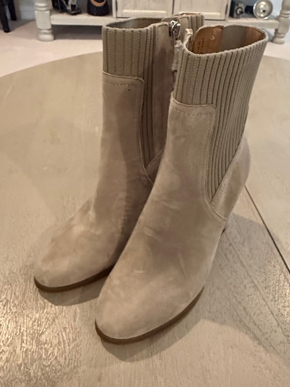 Vionic Womens Perk Kaylee Suede Knit Ankle Boot, Sz: 6.5